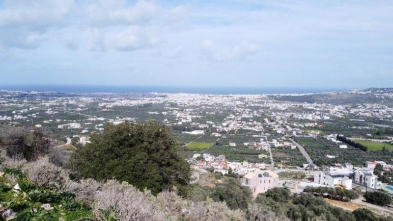 Malaxa Kreta, Malaxa: Grundstück mit Blick auf Meer und Stadt zu verkaufen Grundstück kaufen
